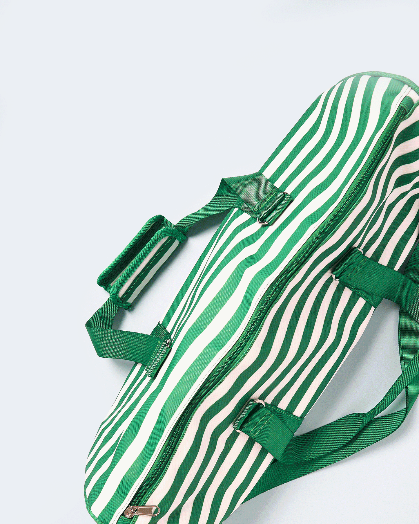 Carry All Bag: Green & White