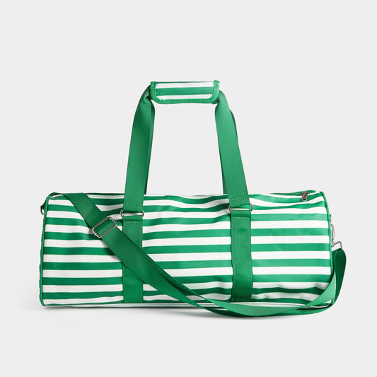 Carry All Bag: Green & White