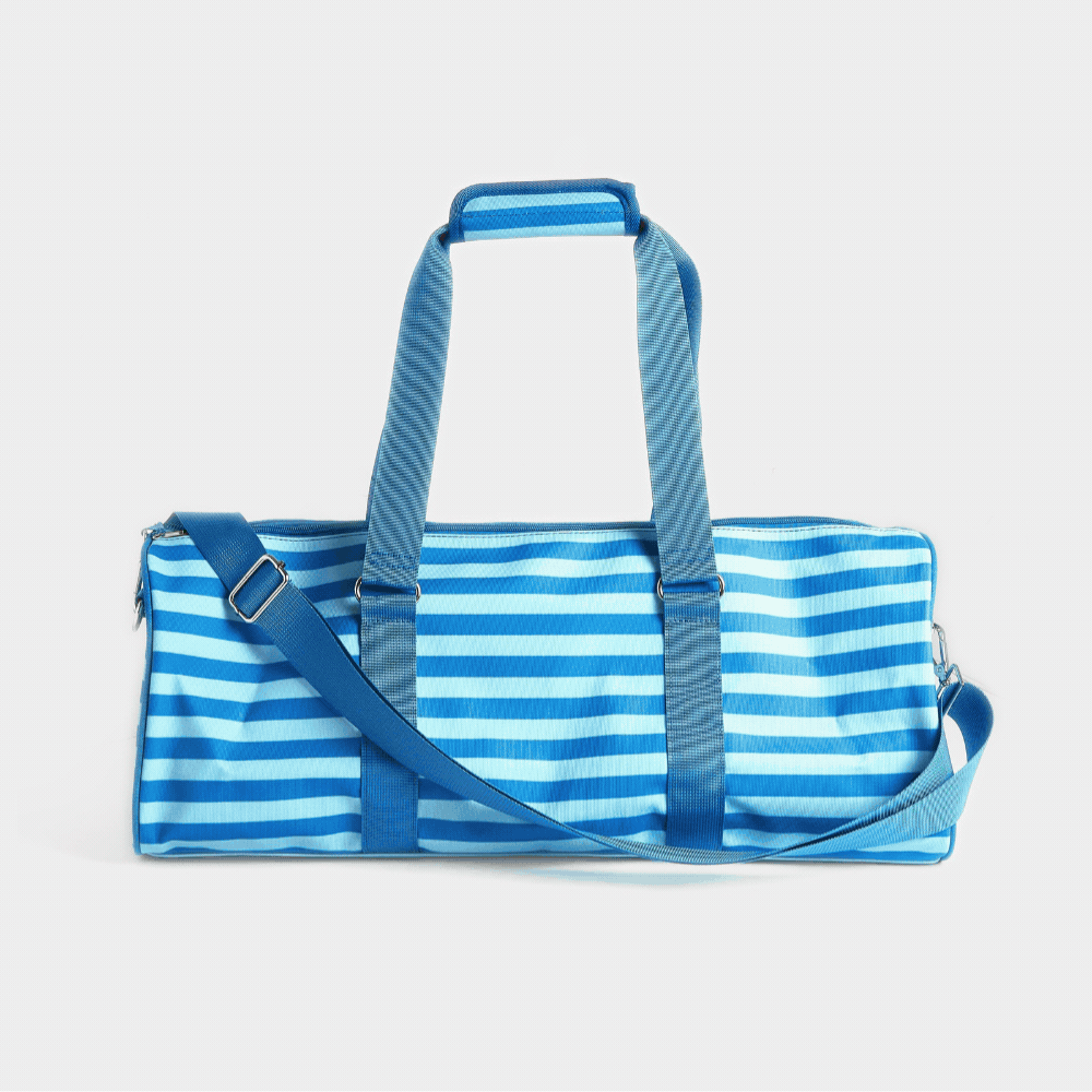 Mini Mahjer Carry All Bags shown in Blue, Green & White, Floral, and Pink & Red
